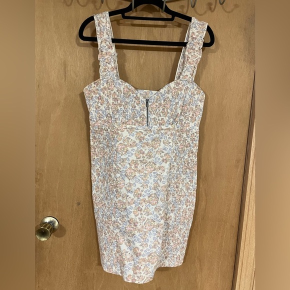 FREE PEOPLE- bodycon milkmaid style mini dress - Picture 1 of 3